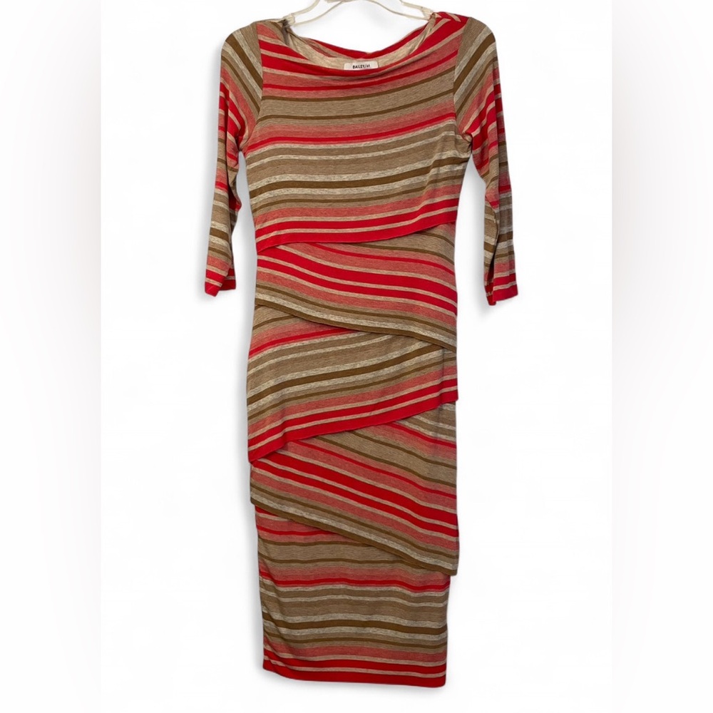 NWOT Anthropologie by Bailey 44 Striped Column Dress Womens Size Medium